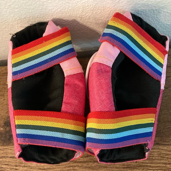 Moxi Killer ELBOW Pads *only* Pink XS size + rainbow straps roller skate moxie - Picture 2 of 5
